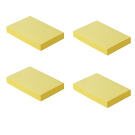 Sticky Notes, 3"x 2" Self-Stick Notes Pads, Easy to Post for Office, School, Home, 4 Pads/Pack, 100 Sheets/Pad,Total 400 Sheets (Yellow)