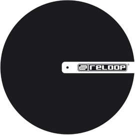 Reloop Slipmat for DJ Turntablism, Black with Logo