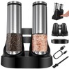 EIHO Electric Salt and Pepper Grinder Set USB Rechargeable, Upgraded