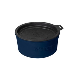 Gunner Dog Bowl with Spill-Proof Travel Lid- K9 Companion Food & Water Bowl, Lightweight Rust-Proof & Shock Resistant Stackable Bowl, Leak Resistant Nesting Lid,