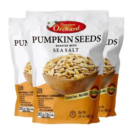 Premium Orchard ROASTED PUMPKIN SEEDS to Eat in Shell by Premium Orchards MIXED NUTS - Salted...