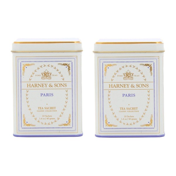 Harney & Sons Black Tea, Paris, 20 Sachets (Pack of 2)