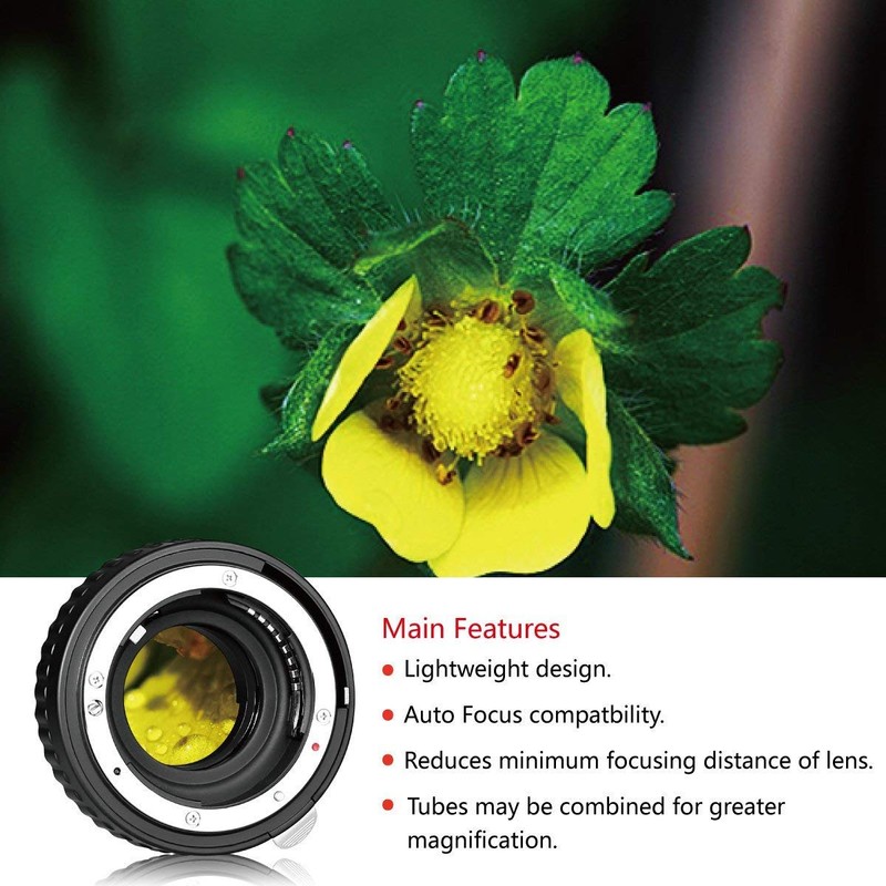 MEIKE MK-N-AF1-B Auto Focus Macro Extension Tube Set for Nikon