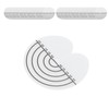 100Pcs Hair Heat Shield Guards with Scale Single Hole PVC
