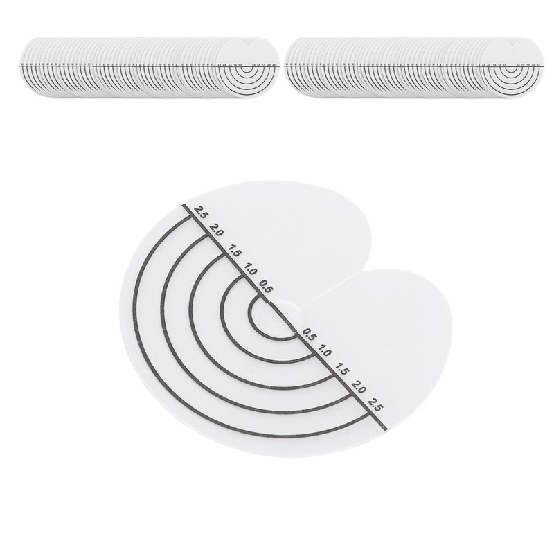 100Pcs Hair Heat Shield Guards with Scale Single Hole PVC