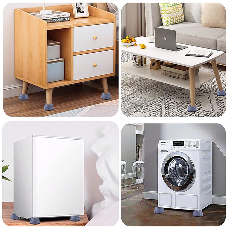 SHULLIN 4-Piece Set Anti-Vibration Lift Stand for Washing Machines, Anti-Vibration
