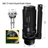 R&T 3-Inch Dual Flush Valve with Top Push Button Toilet