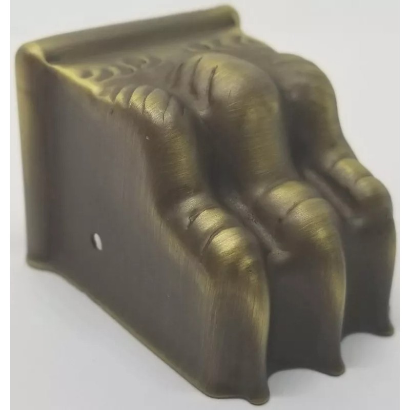 Furniture Knowledge MEDIUM ANTIQUE BRASS stamped Claw foot STRAIGHT TOE