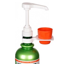 [Upgraded] Mouthwash Dispenser Pump with Cup Holder Set for TheraBreath 16 Fl Oz Mouthwash Oral Rinse, Fits ICY Mint, Mild Mint, Whitening, Anticavity, Kids, Alcohol-Free, etc. - 3 Pack