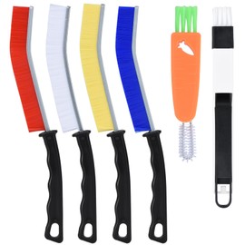 Tedmax Crevice Cleaning Brush,Multifunctional Cleaning Brush Tools,Hard Bristle Crevice Cleaning Brush,Bathroom Cleaning Brush for Household Use,Practical and Durable (6 Pcs Cleaning Tool)