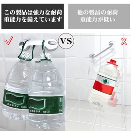 Toilet Handrail, Safety Handle, Suction Cups, Bath, Nursing Care, Elderly People, Fall Prevention, Toilet, Stairs, Entrance, Anti-Slip, Bathtub Handrail, Set of 2, Buy from Bocotojp