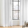 Douceur d 'Intérieur Plain Microfibre Curtain with Eyelets, Polyester, white,