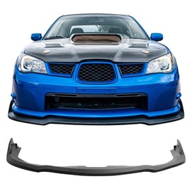 Front Bumper Lip Compatible with 2006-2007 Subaru Impreza WRX, CS2 Style PP Black Front Lip Spoiler Splitter by IKON MOTORSPORTS