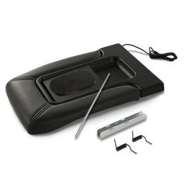 G-PLUS Center Console Lid Repair Kit Arm Rest Latch Compatible with 1999-2007 GMC Sierra/Yukon/Chevy Silverado/Suburban/Tahoe, #19127364 19127365 19127366 Upgrade Style B Grey