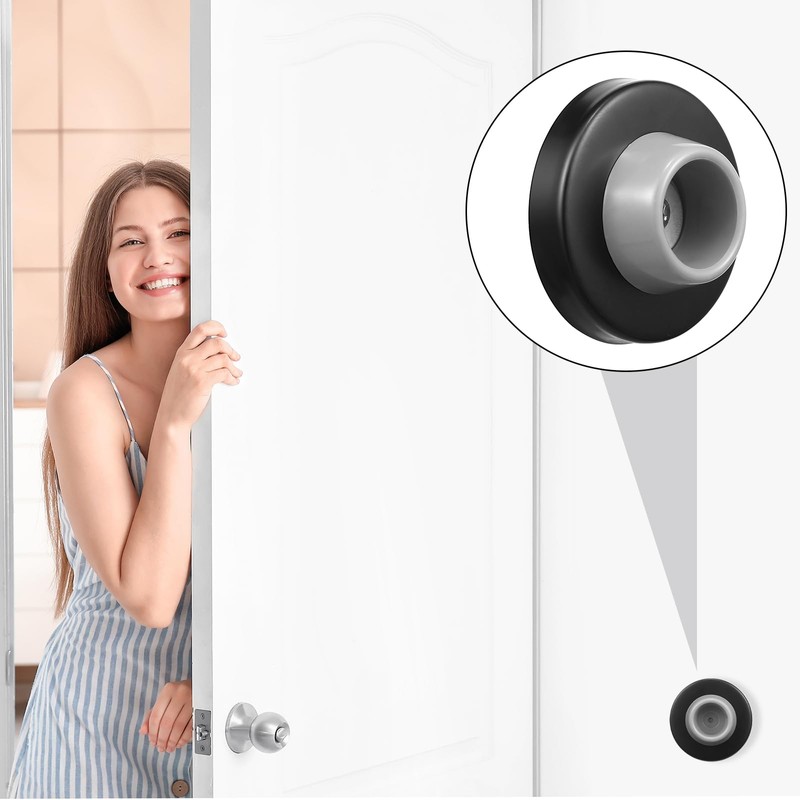 Pangda Concave Wall Door Bumper Stop Silver Stainless Steel Wall