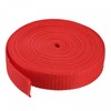 sourcing map Heavyweight Polypropylene Webbing Strap 1" 10 Yards Red