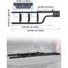 POKIAUTO 42" Aluminum Universal Pickup Truck Tailgate Ladder with Handrail,