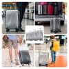 3 Pieces Clear PVC Suitcase Covers for Luggage, Waterproof Anti-scratch