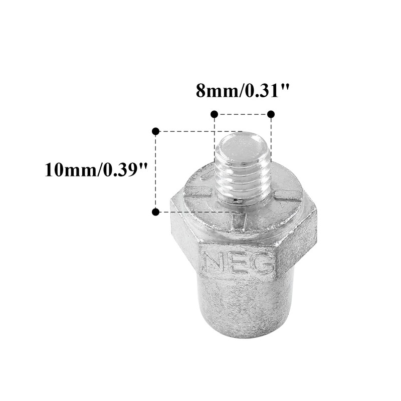 Biaungdo Two Pairs Zinc Alloy Battery Side Terminal Charging Posts