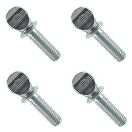 TERF® M6 X 15mm Thumb Screw Wing Bolt M6 (6mm) X 15mm Steel Spade Head Shoulder Thumb Screw Bolts - Pack of 4