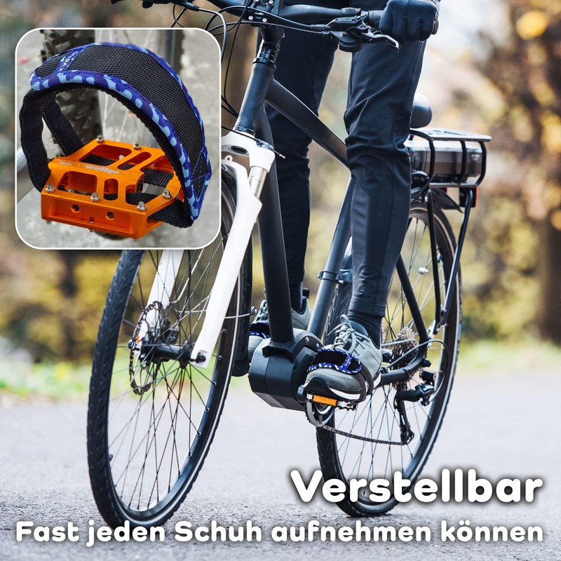 ONIPAX 1 Pair Bicycle Pedal Strap Toe Clips Straps Tape