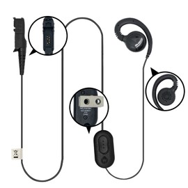 XPR 3500e XPR 3300e Earpiece G Shape Headset Earphone Compatible with Motorola Radios XPR3300 XPR3500, XPR 3000e