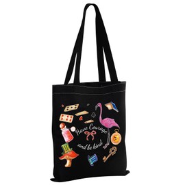 Alice Movie Gift Alice Fairy Tales Fans Gift Wonderland Gift Tote Bag TV Movies Show Gift for Women Girl Have Courage be Kind, Have Courage and Be Kind Tb-black, Medium