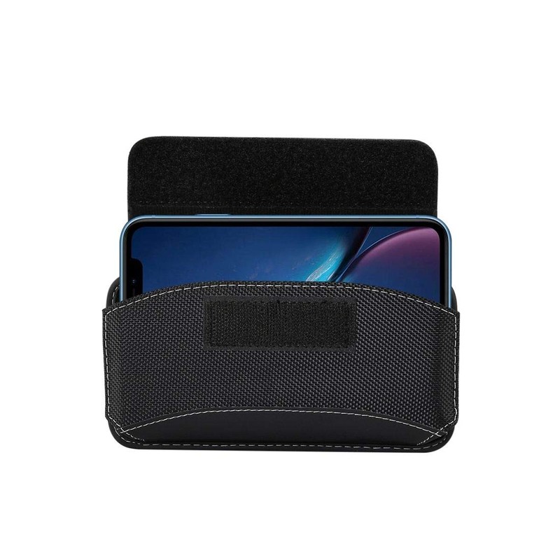 DFV mobile - Belt Case Cover Horizontal Leather & Nylon