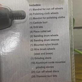 Chicago Electric Rotary Tool Kit Cutting Grinding Polishing Sharpening Drilling