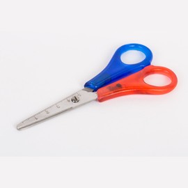 BIG-SAM - Left-Handed Scissors - Round or Pointed - Craft Scissors Suitable for Children (Pointed)