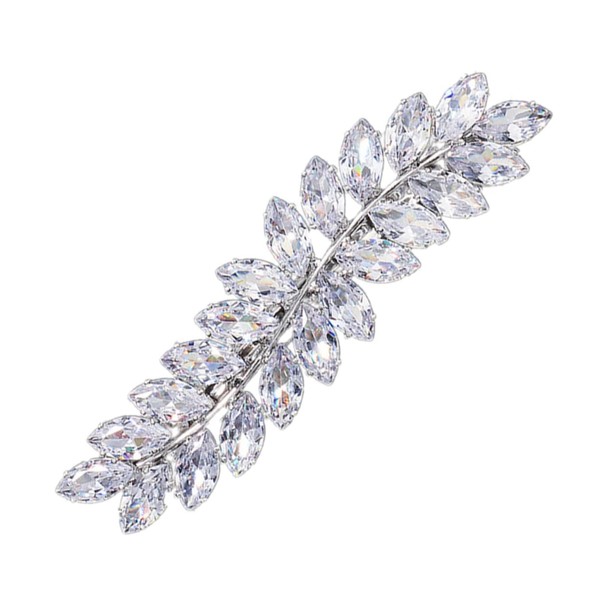 Healvian 1pc Elegant Rhinestone Hair Clip Stylish Hairpin for Women