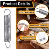 10 Pcs SP 9600 Extension Spring 1/4 Inch x 1-1/2