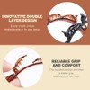 2 Pack Double Layer Headband with Mini Clips for Women