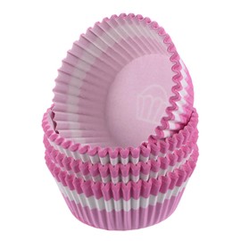 sourcing map 100 Count Cupcake Liners Pink White Cupcake Cups Standard Size Muffins Liners Papers Baking Cups Wrappers Greaseproof for Party Wedding Birthday