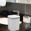 Zopnny 2 L/0.5 Gallon White Countertop Wastebasket, Mini Trash Can