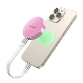 IGIERA 1TB Magnetic Portable SSD, External Solid State Drives with USB-C 3.2 Gen 2x2, Speed Up to 2000MB/s, Compact & Durable, Compatible with iPhone 15/16 Series and Other USB-C Devices, Pink