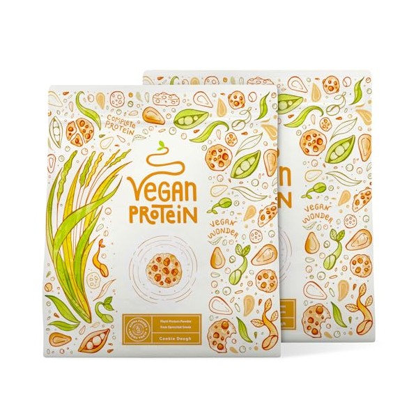 Veganes Proteinpulver | Cookie Dough | 1.2kg Eiwei√üpulver | Premiumqualit√§t