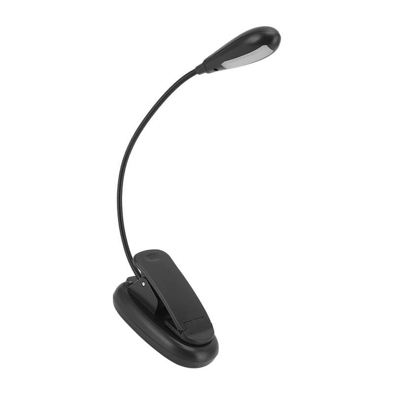 Clip On Light Black 9 Level 7 Lamps Foldable Flexible