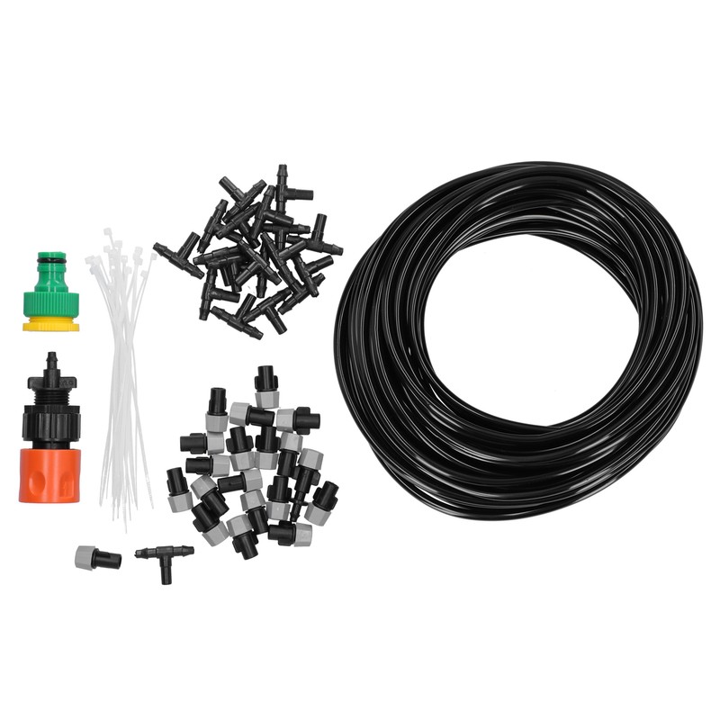 20m Garden Irrigation System Misting Sprinkler Nozzle Kit Cooling Watering