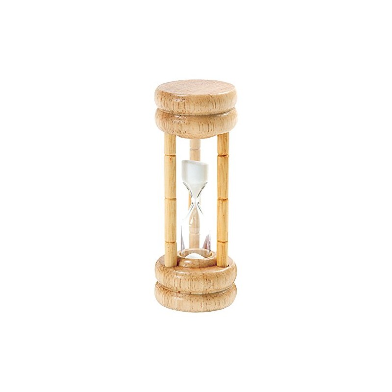 EGG TIMER 3 MINUT WD/GLS