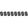 Fujii Denko LT-P51-BLK D-Ring Stopper [2 Holes] Black Tsuyoron, Fall-Prevention
