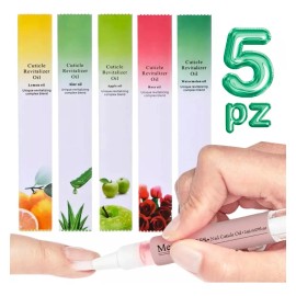 Veraly Gel para Cutículas con 4 Aceites Esenciales Pack 5 Nutre y Fortalece Uñas