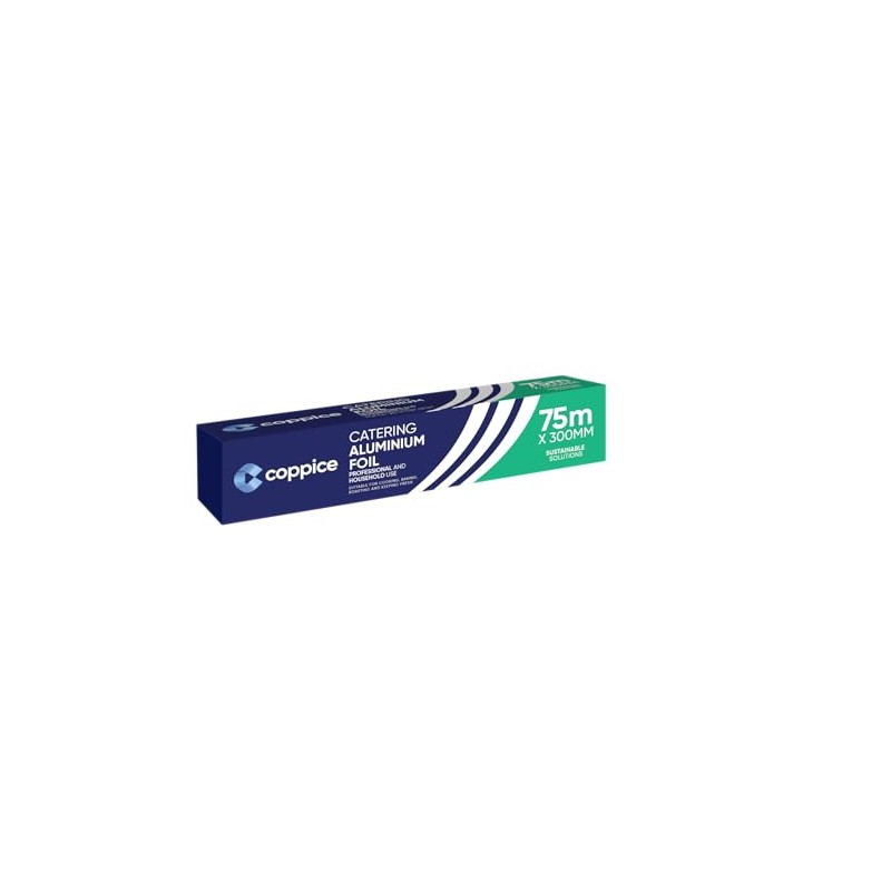 Coppice Premium Kitchen Catering Aluminium Foil Roll 30cm Wide for