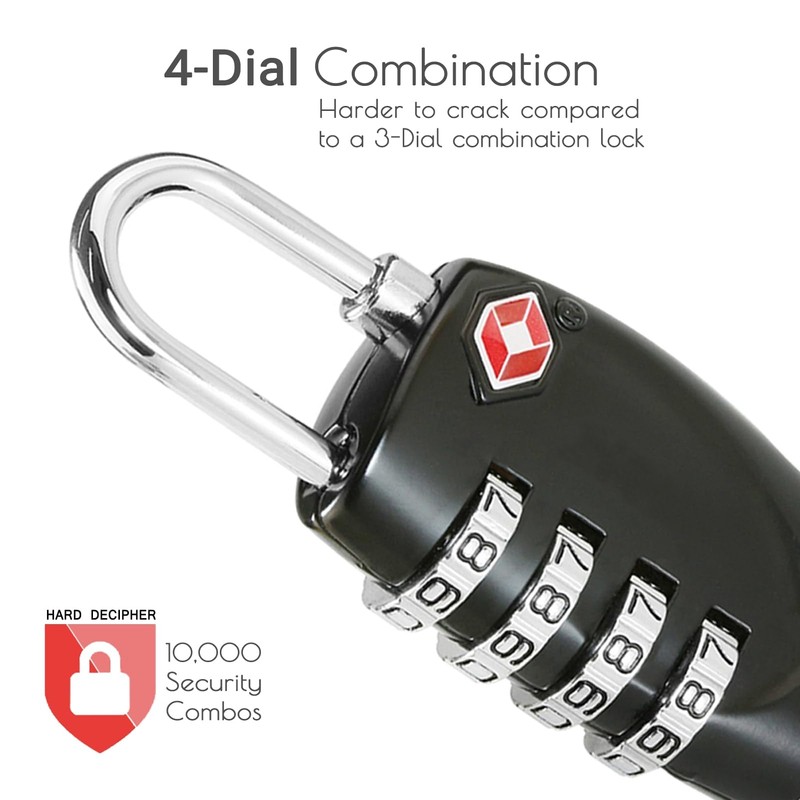CFMOUR TSA Suitcase Locks - 1, 2, 3, 4, 5,