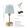 UMEXUS 2 Pack Small Cordless Table Lamp, 5200mAh Battery Operated