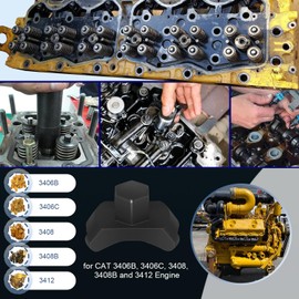 Vyqloren 1342570 Fuel Injection Nozzle Retainer Spanner Wrench Socket Tool Fit for Caterpillar Cat 3406B, 3406C, 3408, 3408B and 3412 Engine - Replaceable for CAT 8T-3139 and 9U-5840