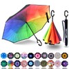MRTLLOA 40/49/56 Inch Oversize Windproof Inverted Reverse Upside Down Umbrella,