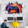 Wajade Game Wall Sticker Gamer Controller 3D Wall Decals Boy