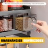 Spice Rack with Spice Boxes, Kitchen Shelf Wall with Kitchen
