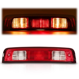 LQI Third 3rd Brake Light Clear & Red Compatible with Dodge Ram 1500 2009-2017/ Fit Dodge Ram 2500 3500 2010-2017 Cargo Light 923-270, 68412024AA